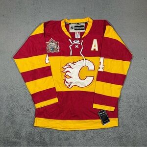 NWT Reebok Calgary Flames Bouwmeester 2011 Heritage Classic Jersey Size 48 #1709